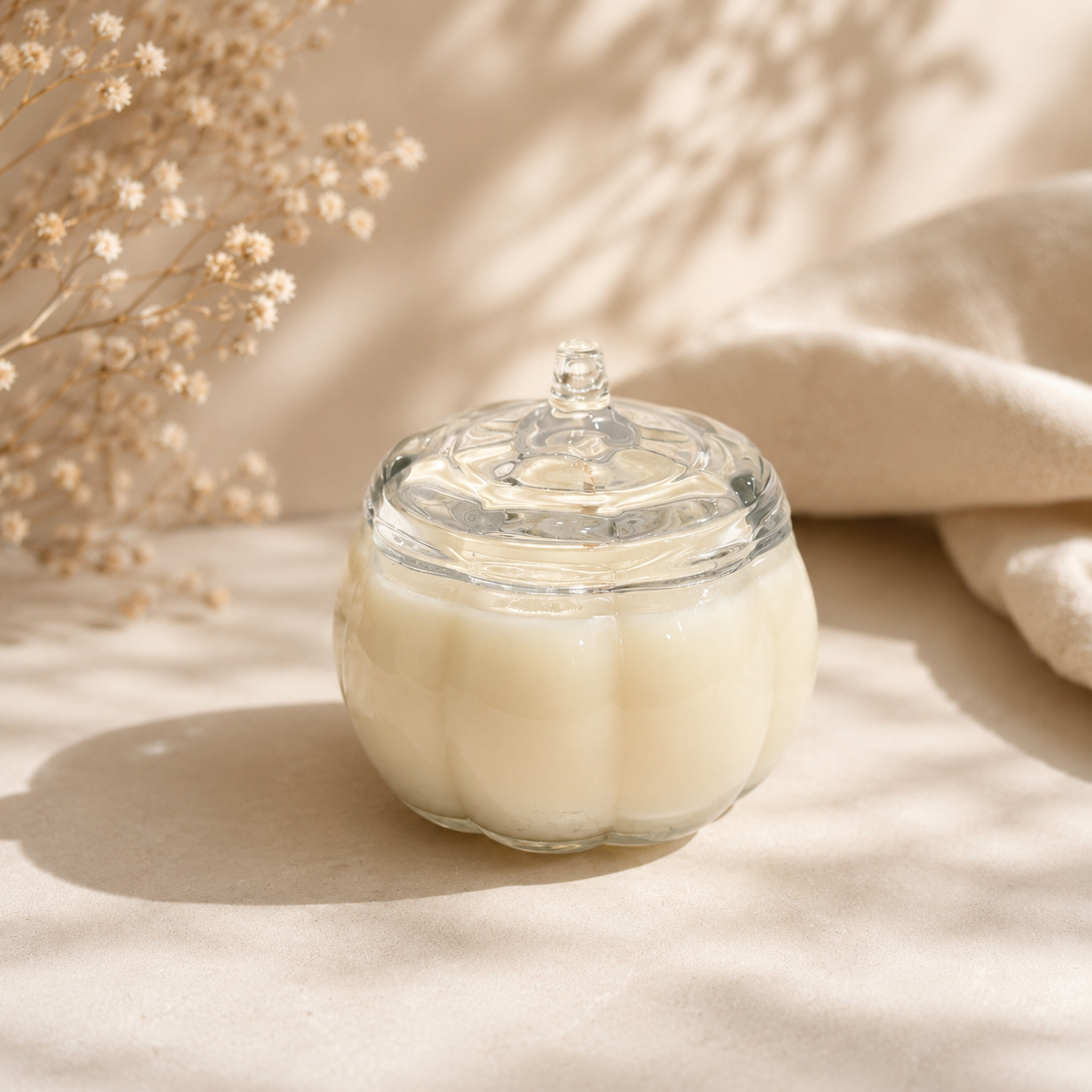 4oz Pumpkin Jar - Clear