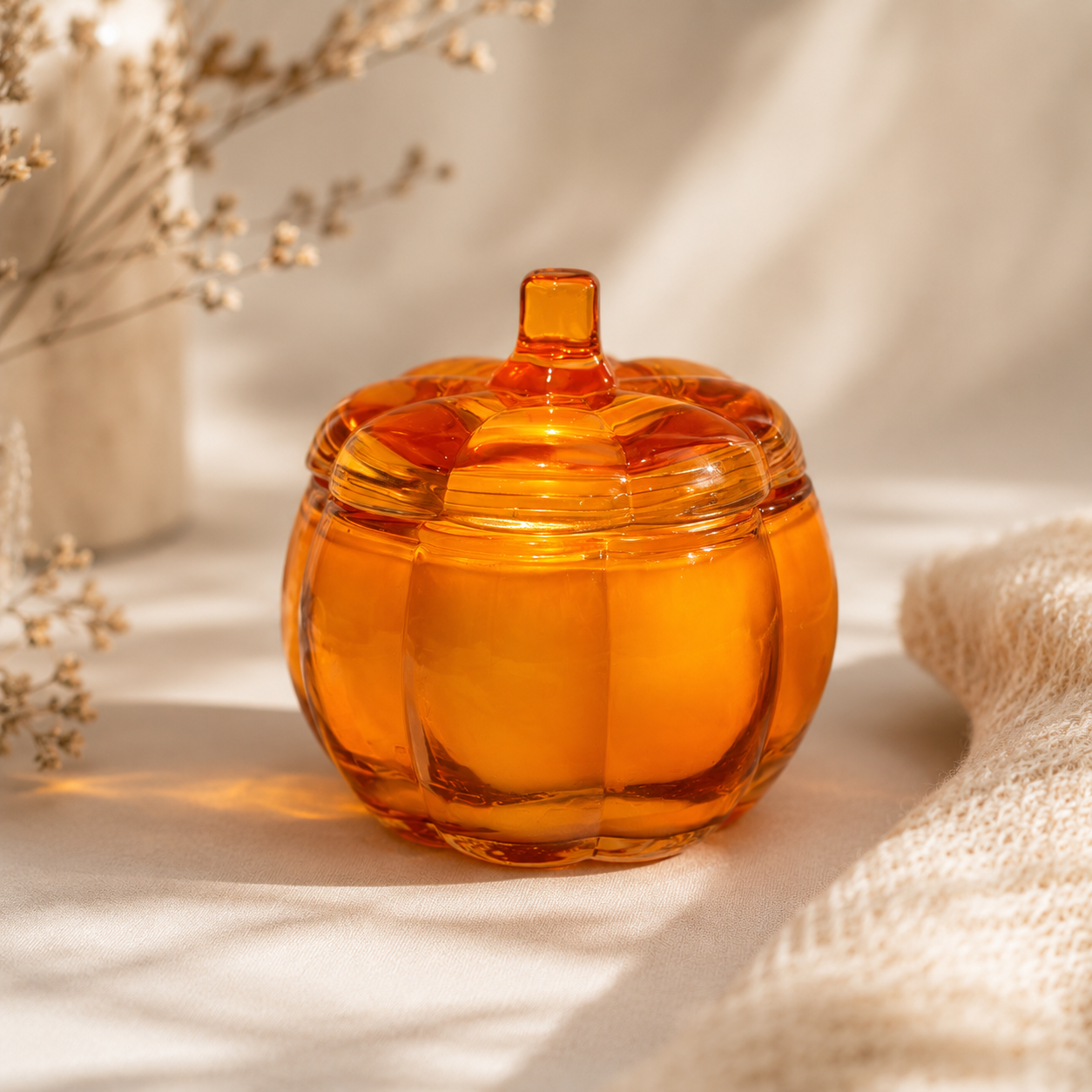 8oz Pumpkin Jar - Orange