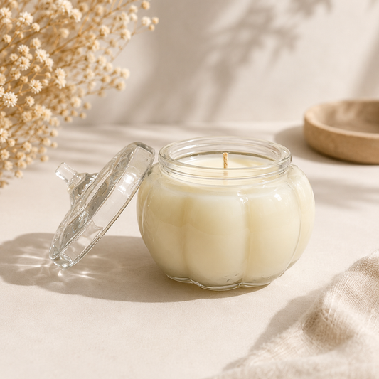 4oz Pumpkin Jar - Clear