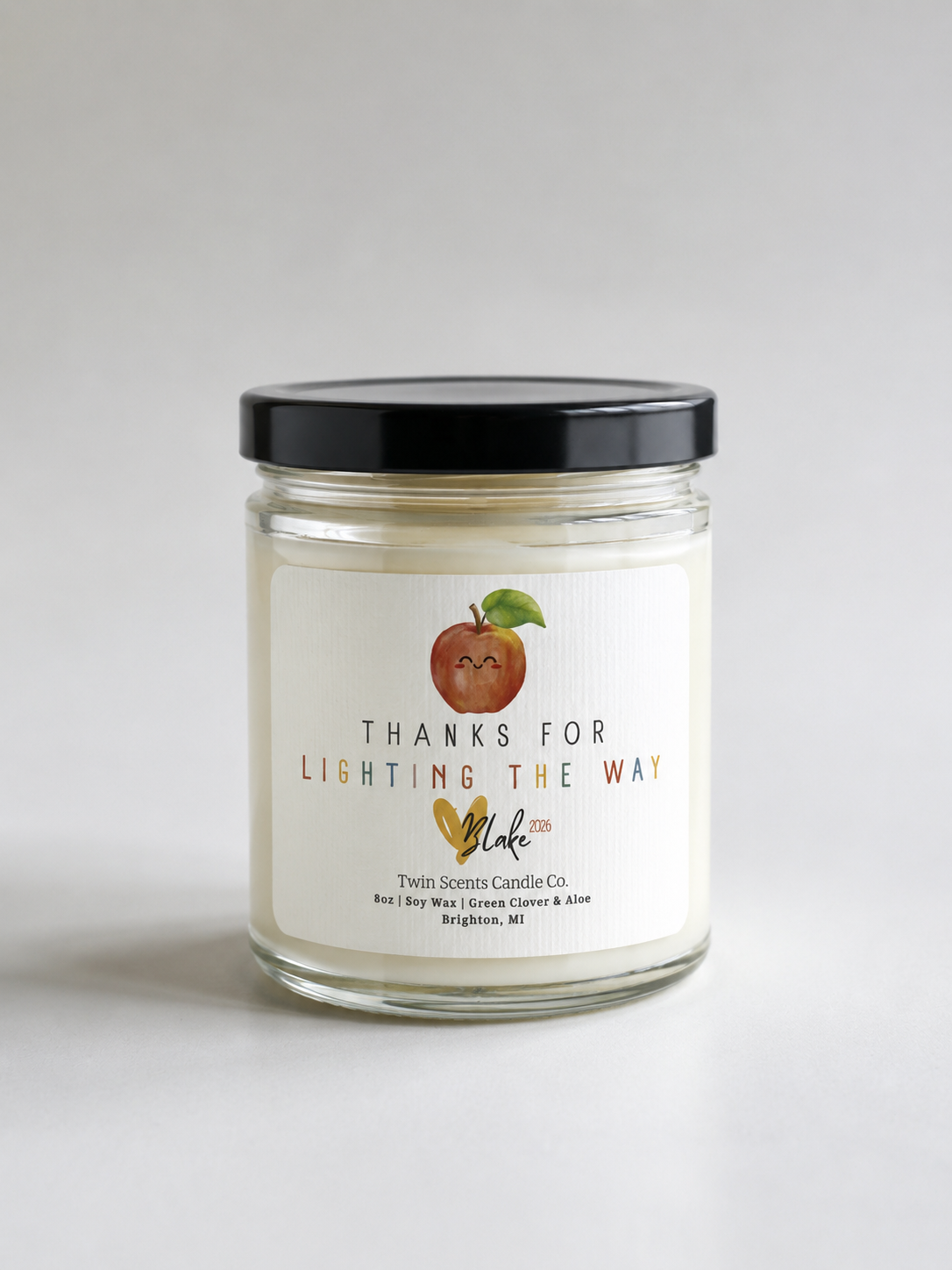 Teacher Appreciation Candle