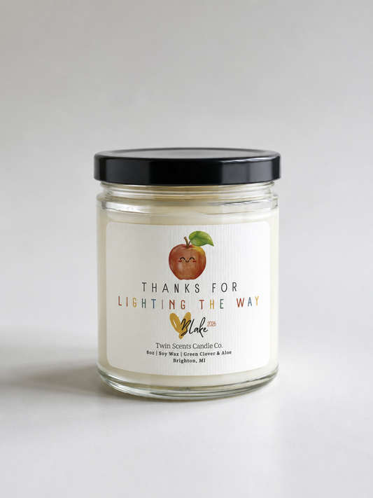 Teacher Appreciation Candle