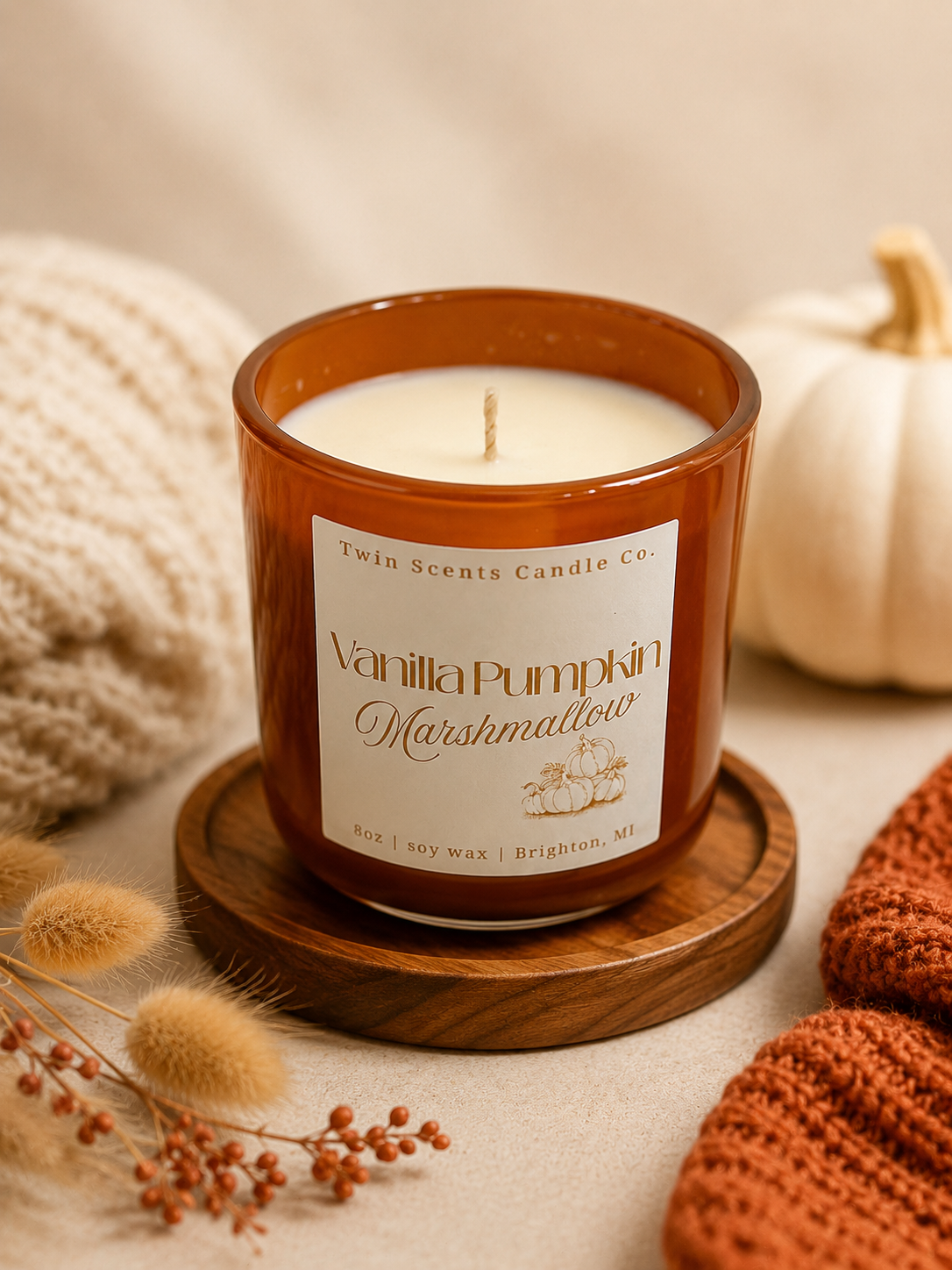 Vanilla Pumpkin Marshmallow - Luxury jar