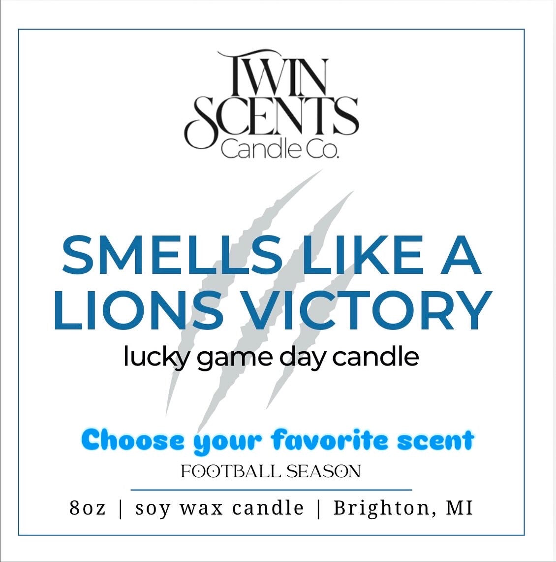 Lions Victory Candle