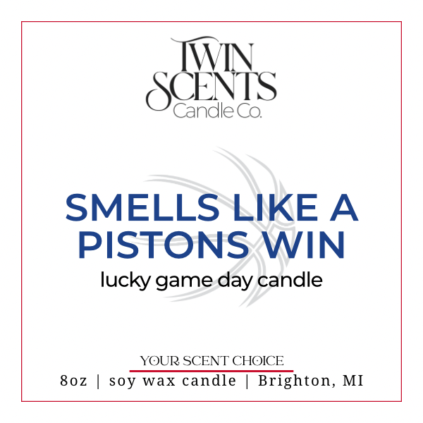 Pistons Victory Candle