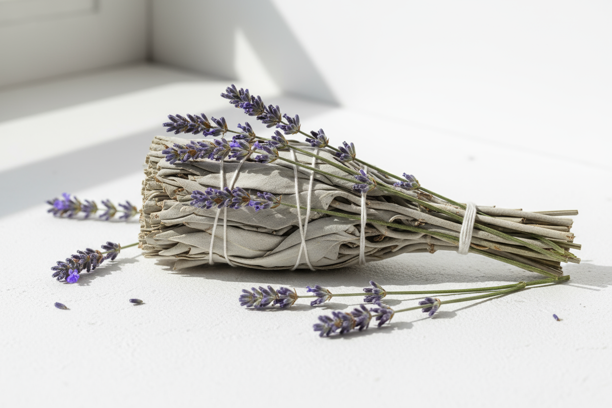 white sage and lavender scent